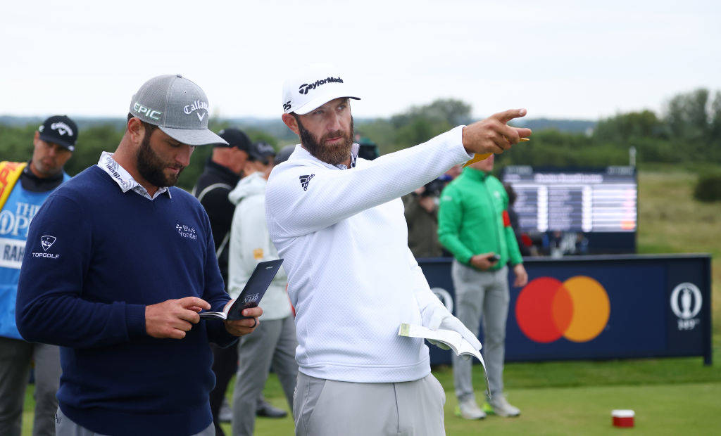 Dustin Johnson and Jon Rahm